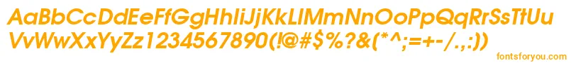 ModerneDemiOblique Font – Orange Fonts