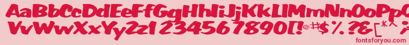 fuente WummerlinscriptsskBold – Fuentes Rojas Sobre Fondo Rosa