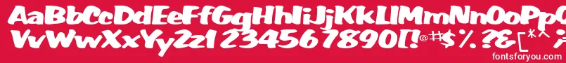 WummerlinscriptsskBold Font – White Fonts on Red Background