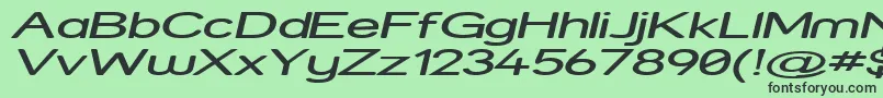 Strexpi Font – Black Fonts on Green Background