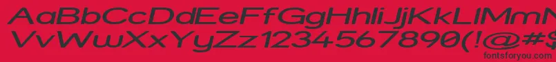 Strexpi Font – Black Fonts on Red Background