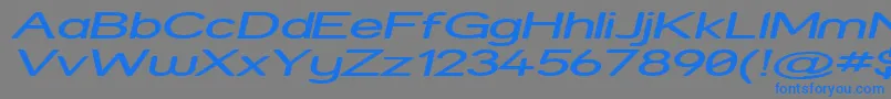 Strexpi Font – Blue Fonts on Gray Background