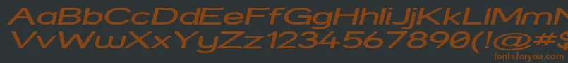 Strexpi Font – Brown Fonts on Black Background