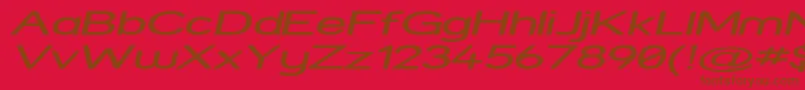 Strexpi Font – Brown Fonts on Red Background
