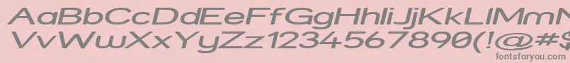 Strexpi Font – Gray Fonts on Pink Background