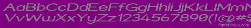 Strexpi Font – Gray Fonts on Purple Background