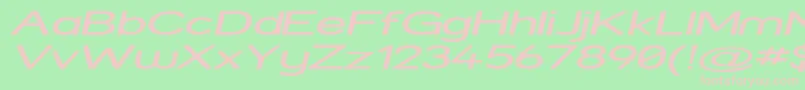 Strexpi Font – Pink Fonts on Green Background