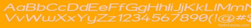 More about Strexpi Font Strexpi Font – Pink Fonts on Orange Background