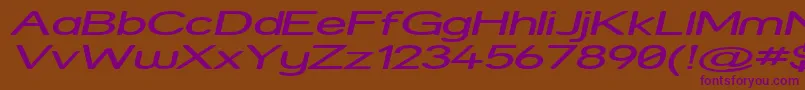 Strexpi Font – Purple Fonts on Brown Background