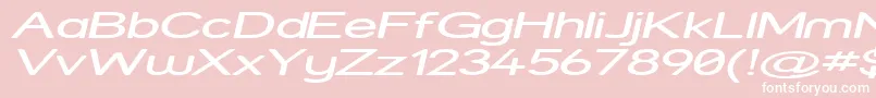 Strexpi Font – White Fonts on Pink Background