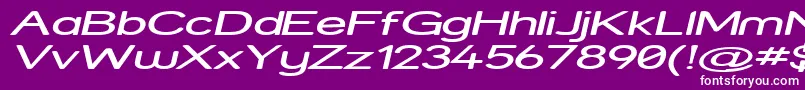 Strexpi Font – White Fonts on Purple Background