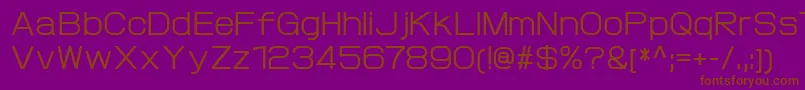 ProtofetMedium Font – Brown Fonts on Purple Background