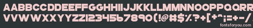 Gogoposterpunch Font – Pink Fonts on Black Background