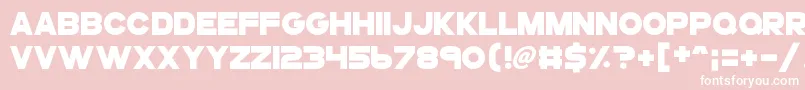 Gogoposterpunch Font – White Fonts on Pink Background