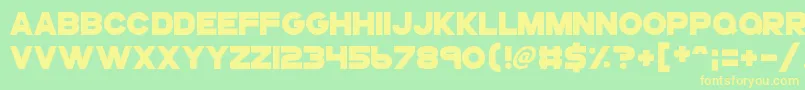 Más sobre la fuente Gogoposterpunch fuente Gogoposterpunch – Fuentes Amarillas Sobre Fondo Verde
