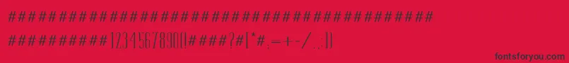 Tamila Font – Black Fonts on Red Background