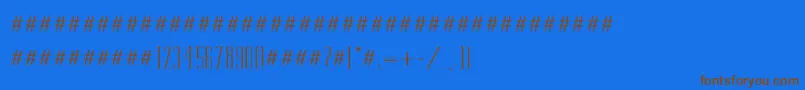 Tamila Font – Brown Fonts on Blue Background