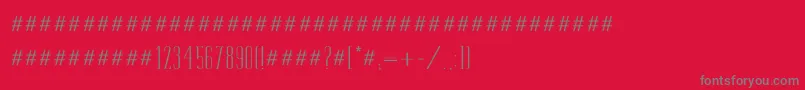 Tamila Font – Gray Fonts on Red Background