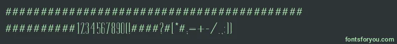 Tamila-fontti – vihreät fontit mustalla taustalla