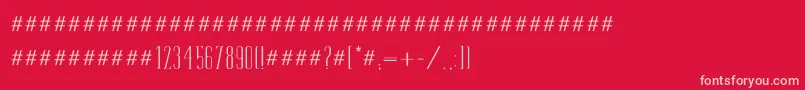 Tamila Font – Pink Fonts on Red Background