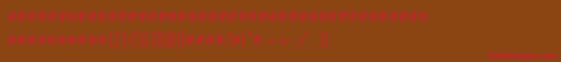 Tamila Font – Red Fonts on Brown Background