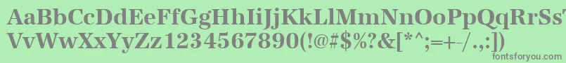 UrwantiquatnarBold Font – Gray Fonts on Green Background