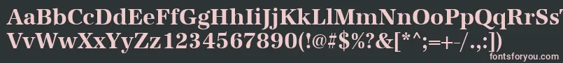 UrwantiquatnarBold Font – Pink Fonts on Black Background