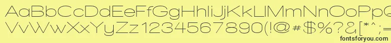 WalkwayExpand Font – Black Fonts on Yellow Background