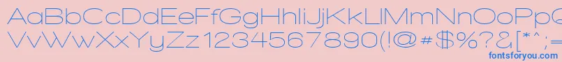 WalkwayExpand Font – Blue Fonts on Pink Background