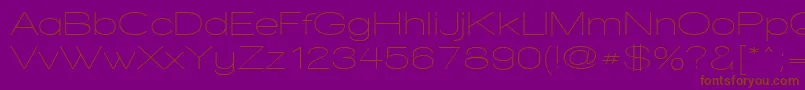 Więcej informacji o czcionce WalkwayExpand Czcionka WalkwayExpand – brązowe czcionki na fioletowym tle