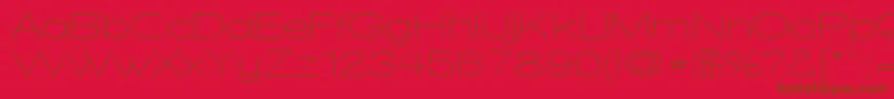 WalkwayExpand Font – Brown Fonts on Red Background