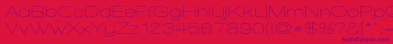 WalkwayExpand Font – Purple Fonts on Red Background