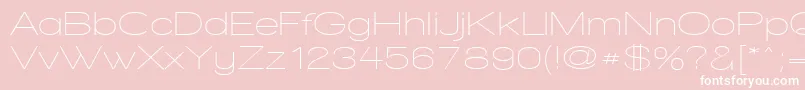 WalkwayExpand Font – White Fonts on Pink Background