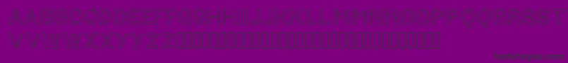 HandStencil Font – Black Fonts on Purple Background