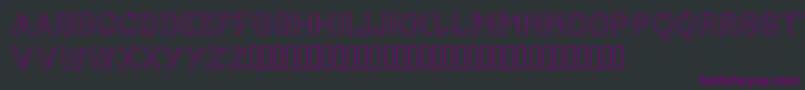 HandStencil Font – Purple Fonts on Black Background