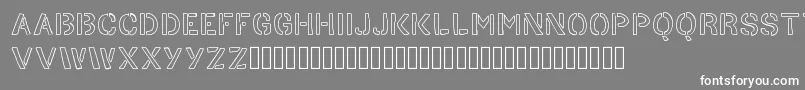 HandStencil Font – White Fonts on Gray Background