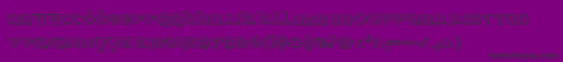 Weitere Informationen zur Eringobragh3D-Schriftart Eringobragh3D-Schriftart – Schwarze Schriften auf violettem Hintergrund