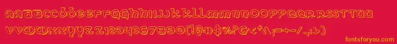 Eringobragh3D Font – Orange Fonts on Red Background