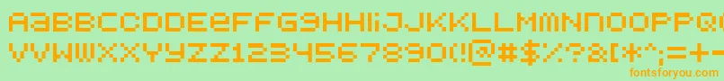 More about BitdustOne Font BitdustOne Font – Orange Fonts on Green Background