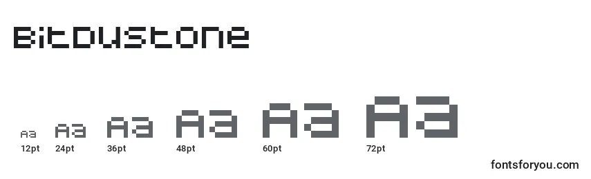 BitdustOne Font Sizes