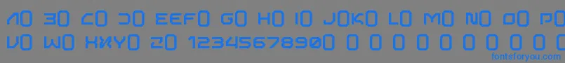 Saiba mais sobre a fonte Alphabot Fonte Alphabot – fontes azuis em um fundo cinza