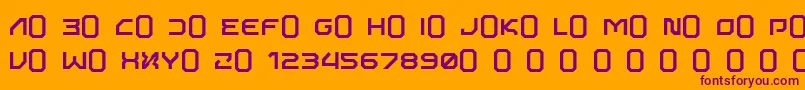 More about Alphabot Font Alphabot Font – Purple Fonts on Orange Background