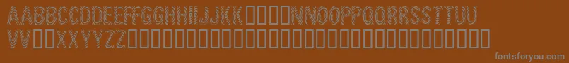 Шрифт IdSupernovasw – серые шрифты на коричневом фоне