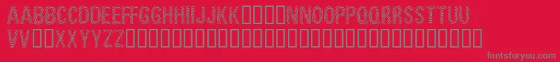 IdSupernovasw Font – Gray Fonts on Red Background