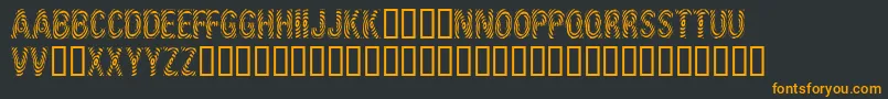 フォントIdSupernovasw – 黒い背景にオレンジの文字