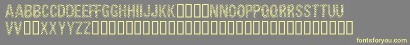 IdSupernovasw Font – Yellow Fonts on Gray Background