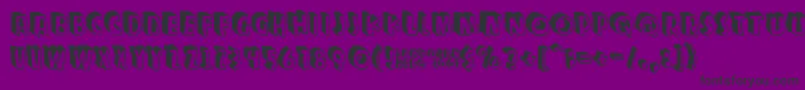 Zupagargonizert Font – Black Fonts on Purple Background