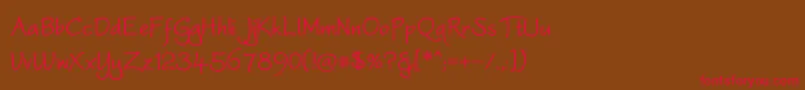 WorstveldBold Font – Red Fonts on Brown Background