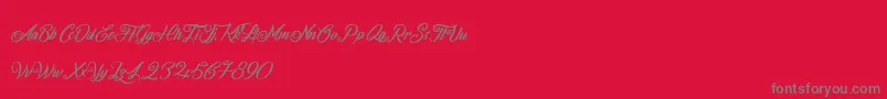 FireOnTheMountain Font – Gray Fonts on Red Background