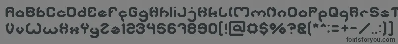 フォントBizzare – 黒い文字の灰色の背景